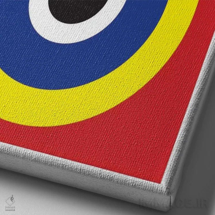 تابلو مینیمال پرایمال اسکریم اثر نیک بارکلی - نمای نزدیک بافت بوم