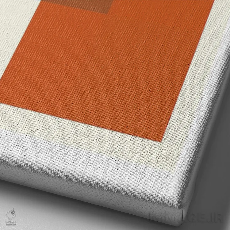 تابلو مینیمال رم اثر نیک بارکلی - نمای نزدیک بافت بوم