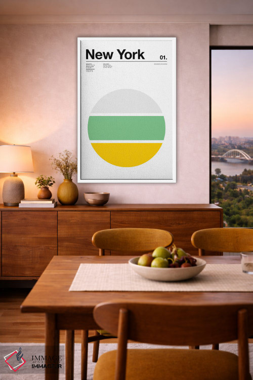 تابلو مینیمال نیویورک اثر نیک بارکلی - D5W