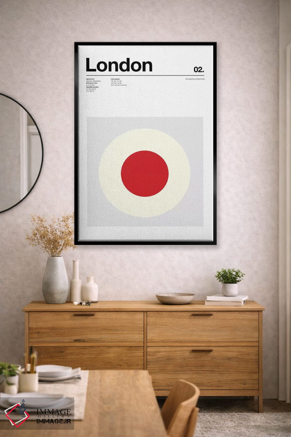 تابلو مینیمال لندن اثر نیک بارکلی - D2B
