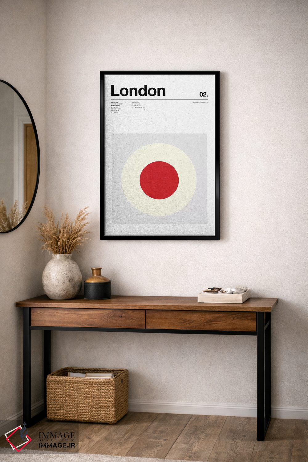 تابلو مینیمال لندن اثر نیک بارکلی - D4B