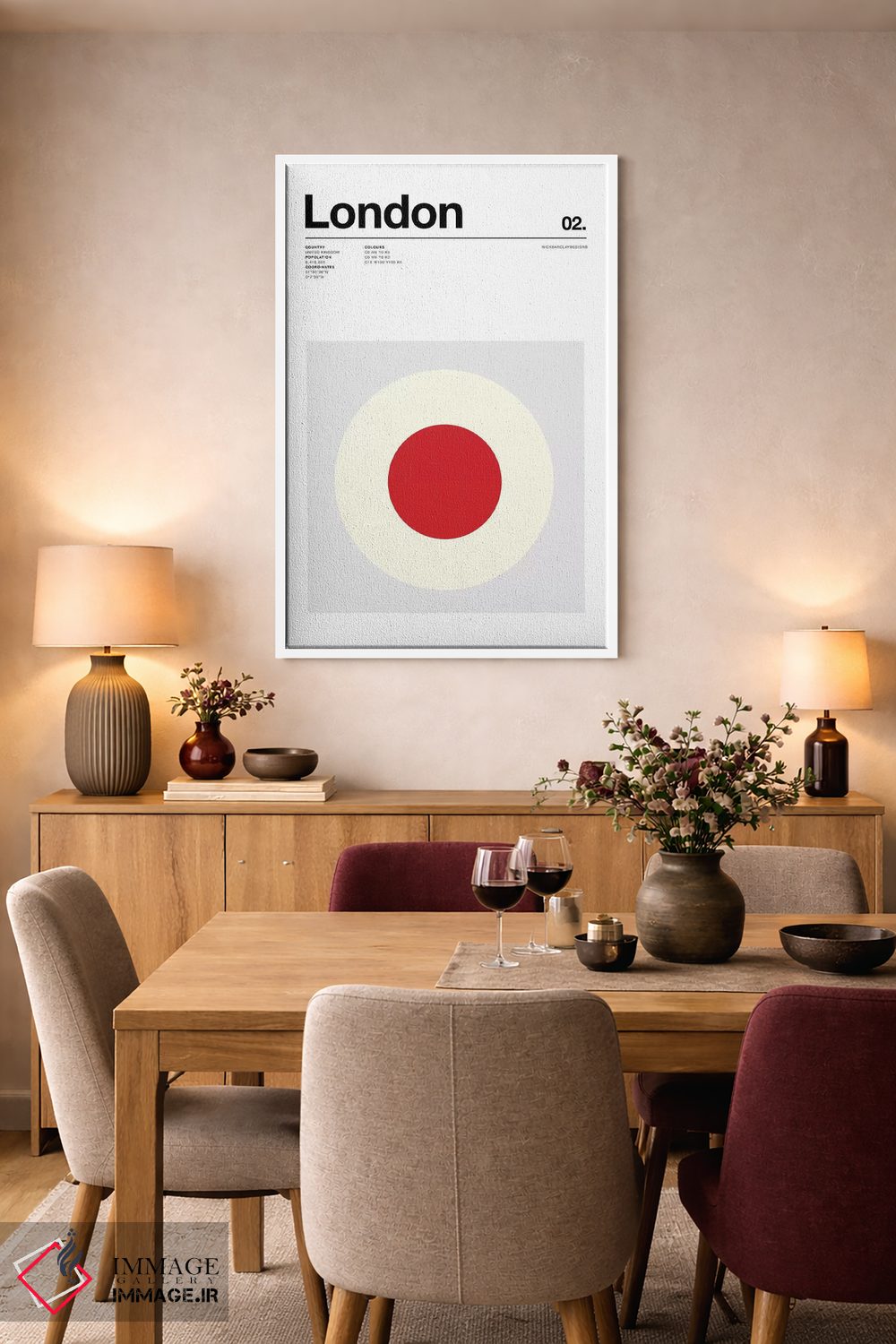 تابلو مینیمال لندن اثر نیک بارکلی - D6W