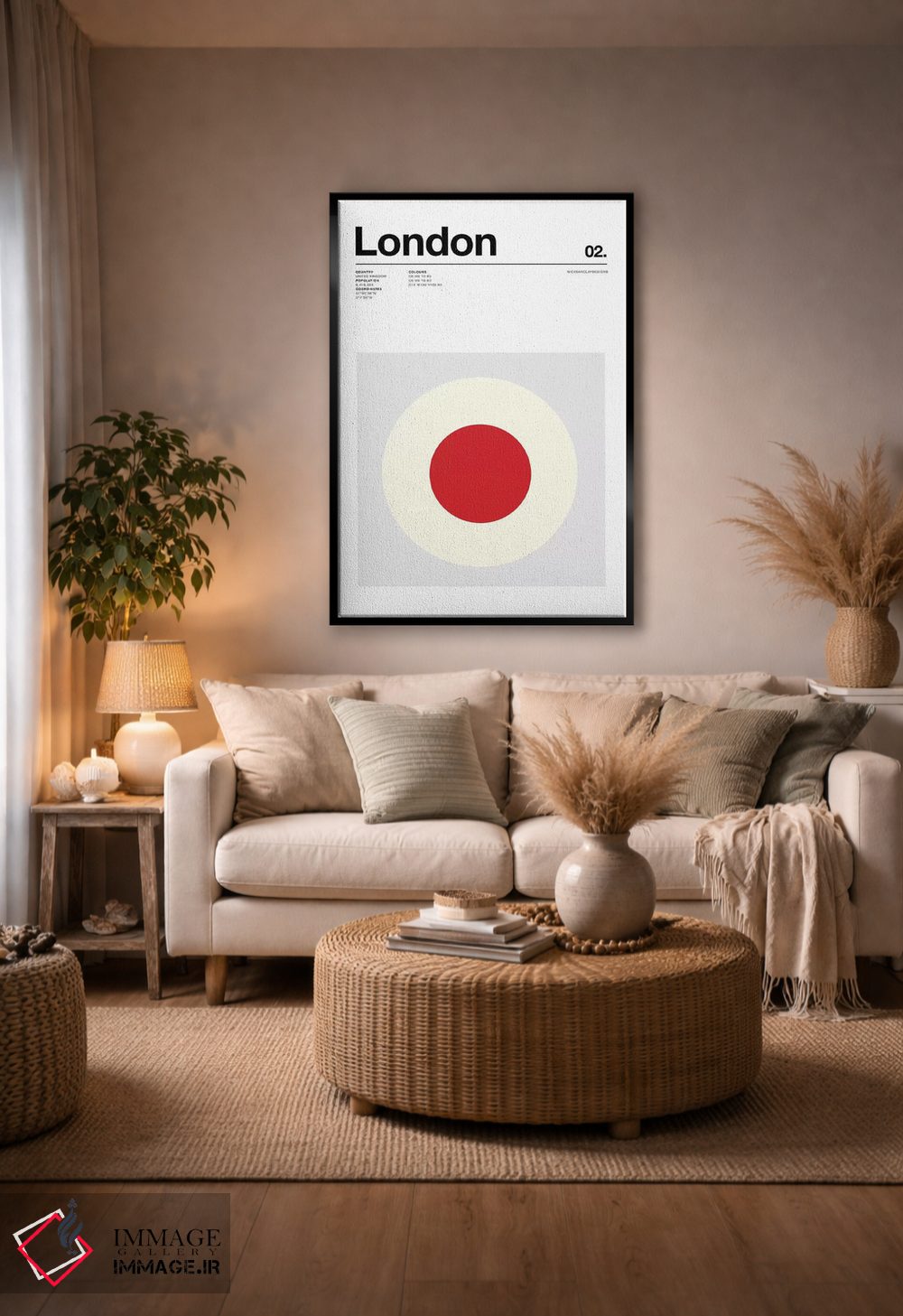 تابلو مینیمال لندن اثر نیک بارکلی - D5B