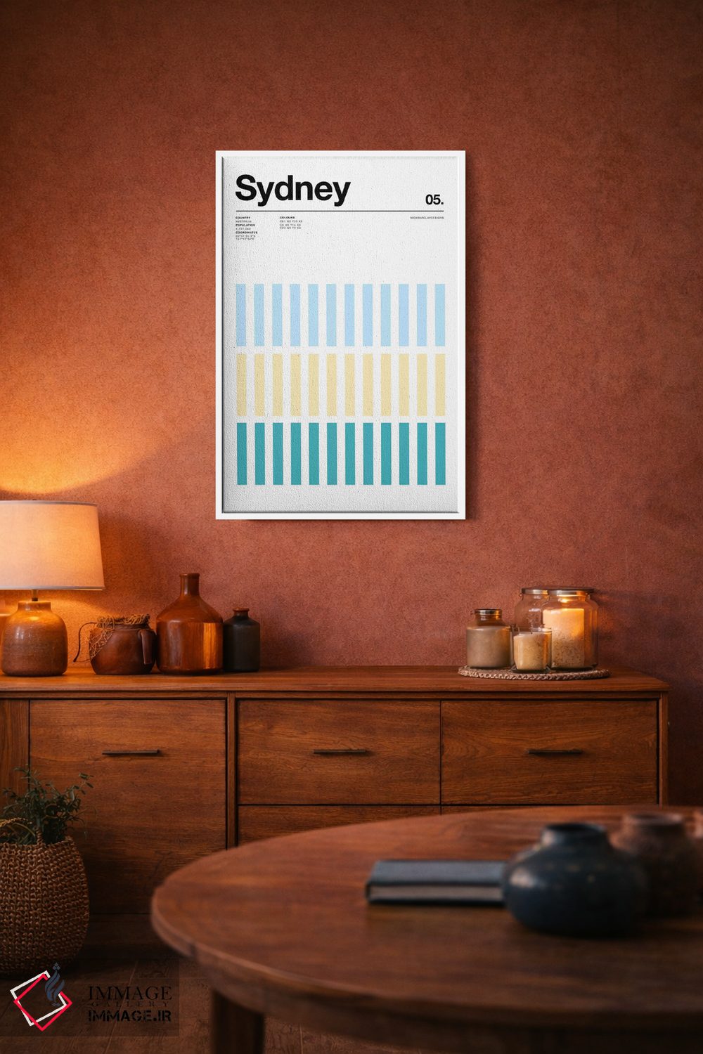 تابلو مینیمال سیدنی اثر نیک بارکلی - D3W