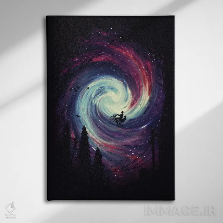 تابلو دکوراتیو زمان ماجراجویی اثر نایس بلید - نمای روبهرو روی دیوار