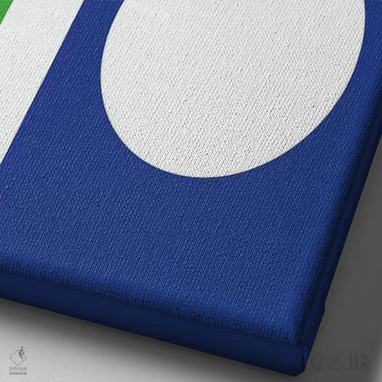 تابلو مینیمال رونالباوریو، برزیل ۲۰۰۲ اثر نیک بارکلی - نمای نزدیک بافت بوم