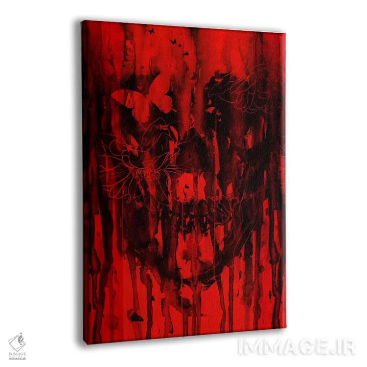 تابلو دکوراتیو تولد فراموشی قرمز II اثر نایس بلید - نمای پرسپکتیو محصول