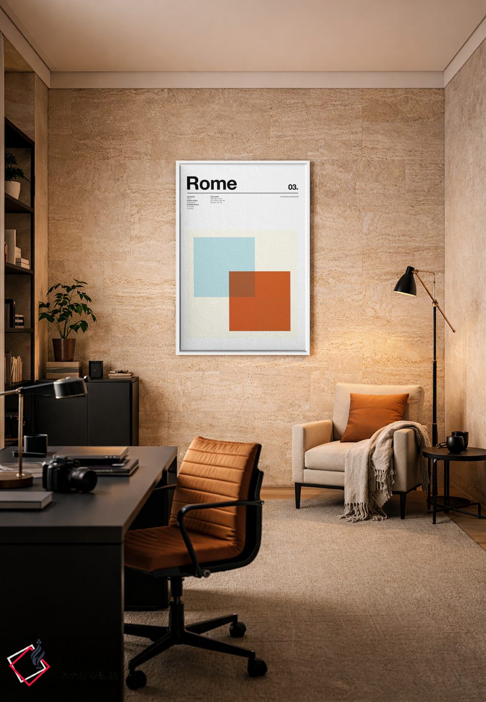 تابلو مینیمال رم اثر نیک بارکلی - D5W