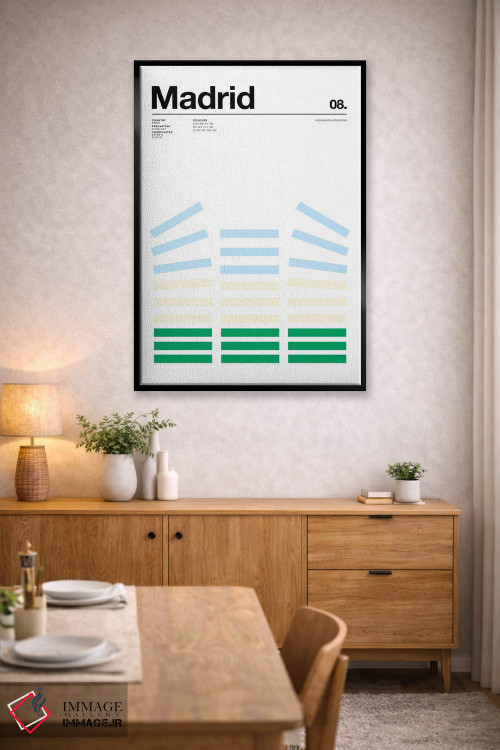 تابلو مینیمال مادرید اثر نیک بارکلی - D5B