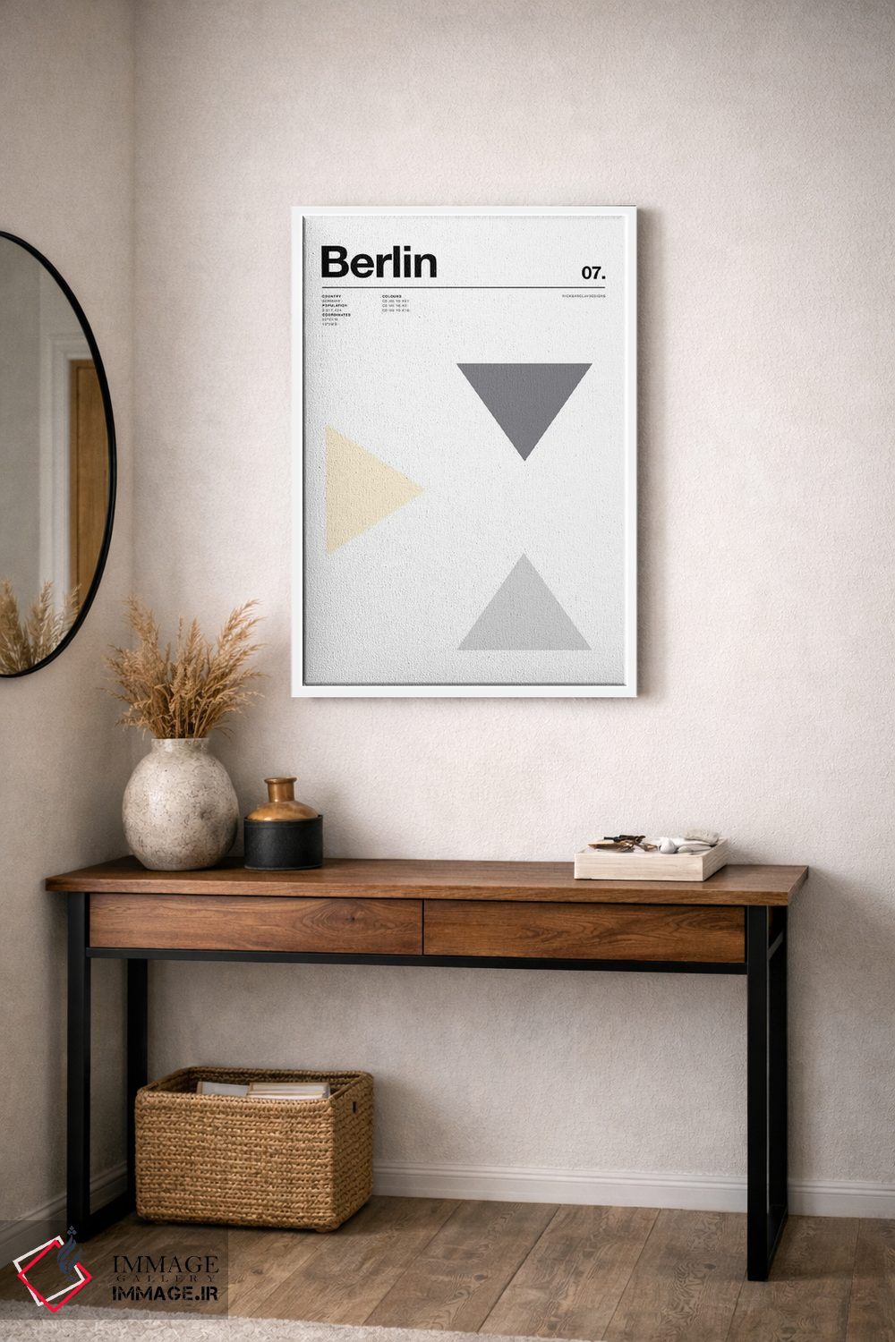 تابلو مینیمال برلین اثر نیک بارکلی - D3W