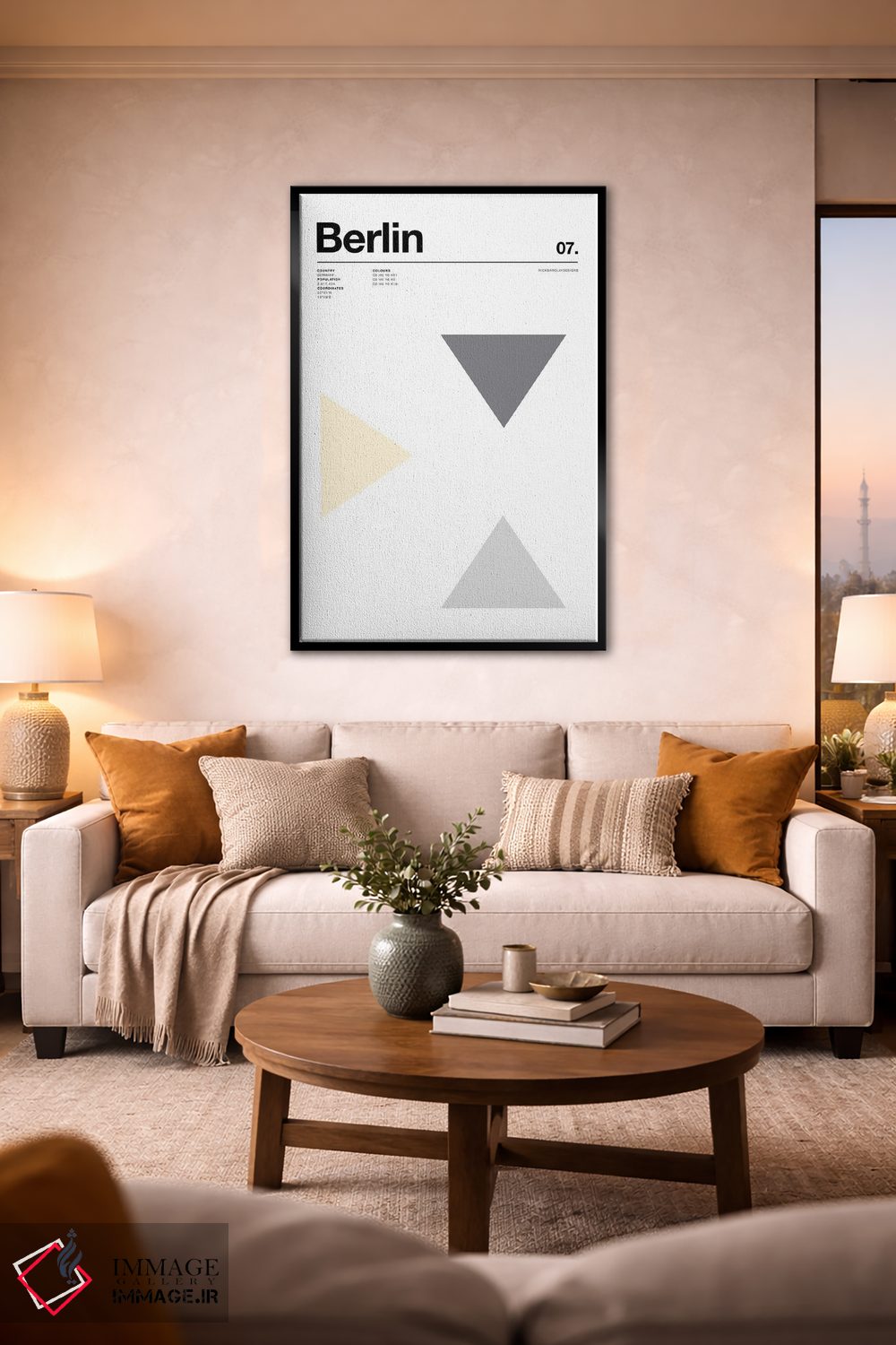 تابلو مینیمال برلین اثر نیک بارکلی - D2B