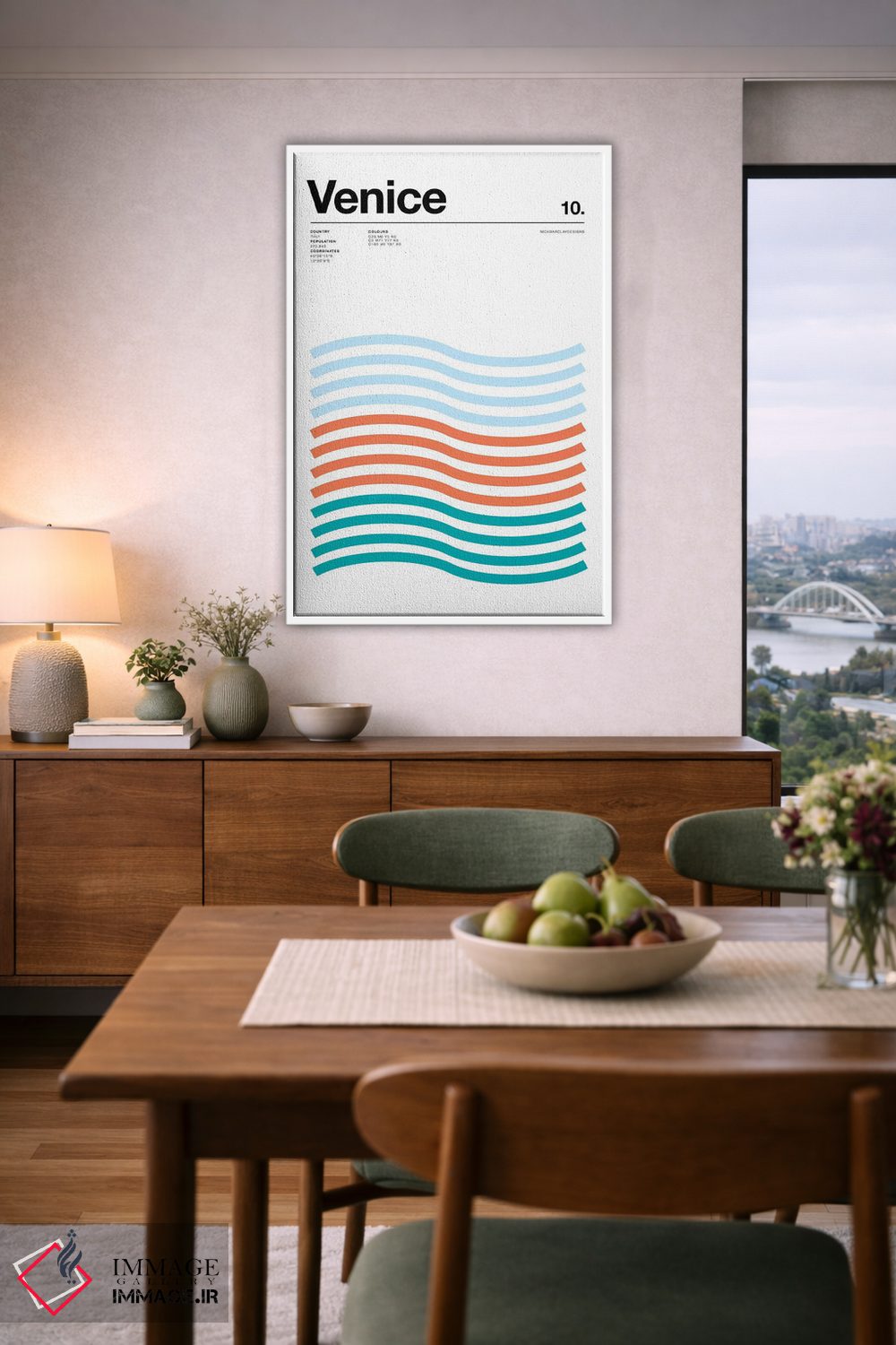 تابلو مینیمال ونیز اثر نیک بارکلی - D6W