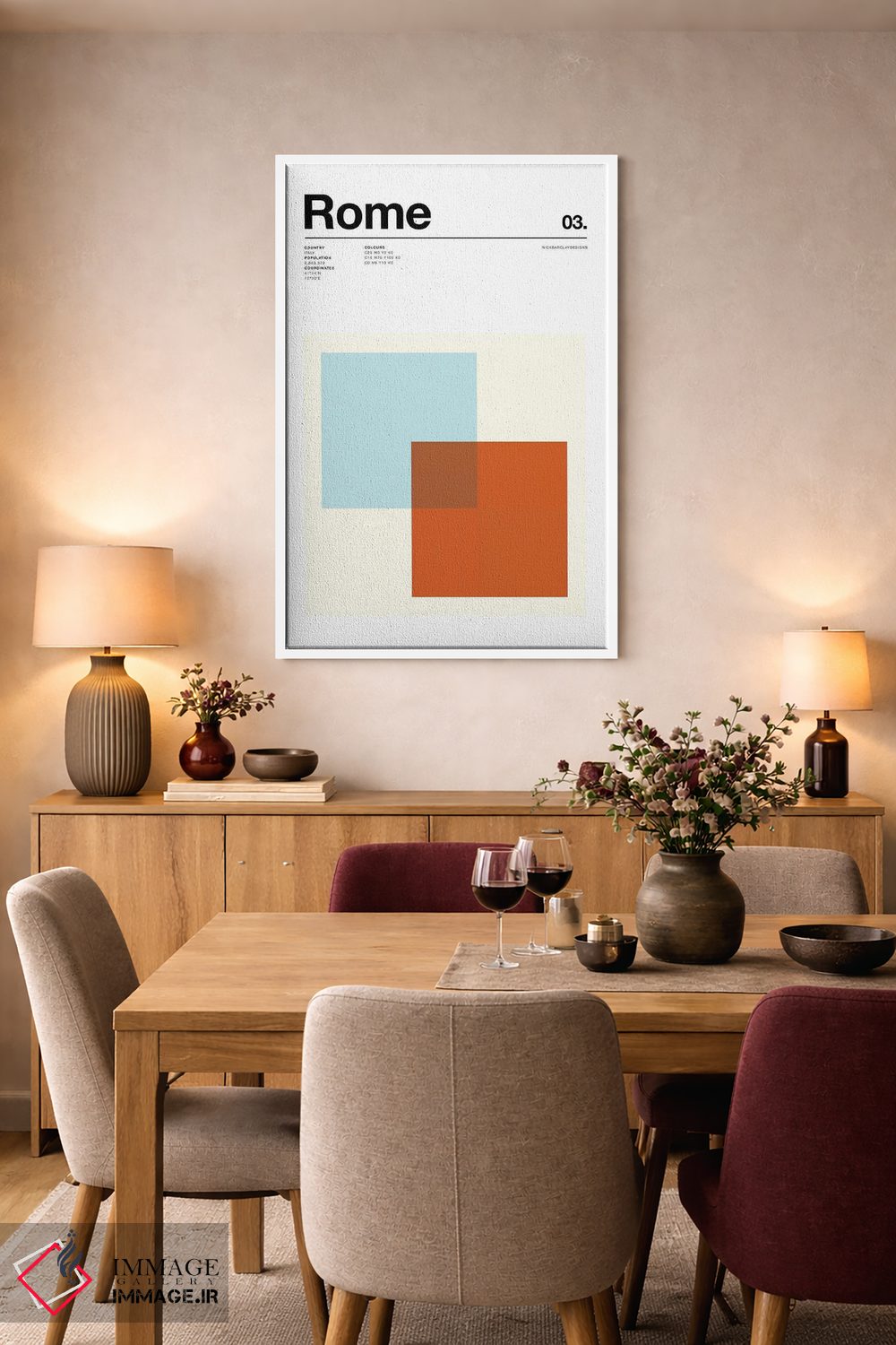 تابلو مینیمال رم اثر نیک بارکلی - D6W