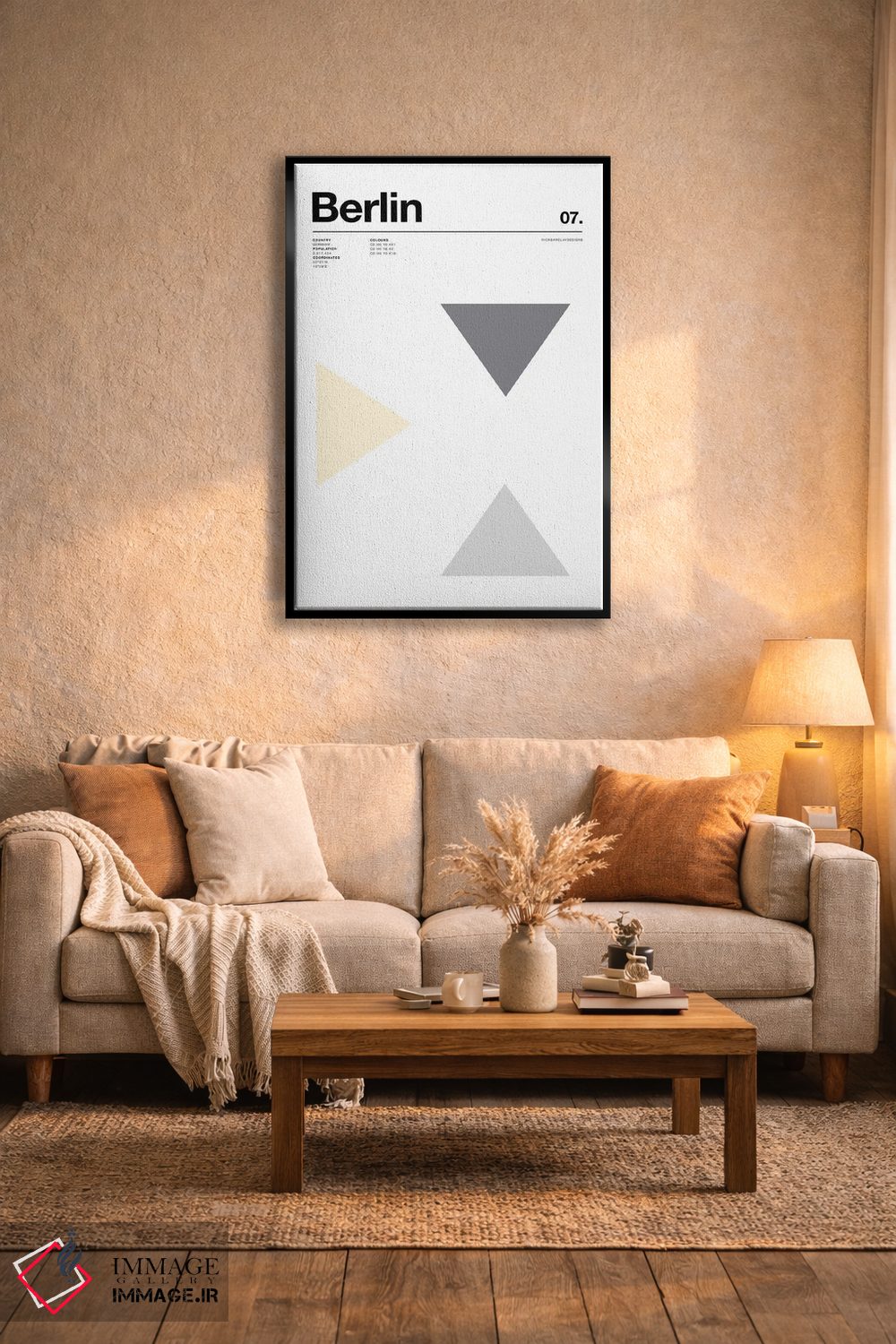 تابلو مینیمال برلین اثر نیک بارکلی - D5B