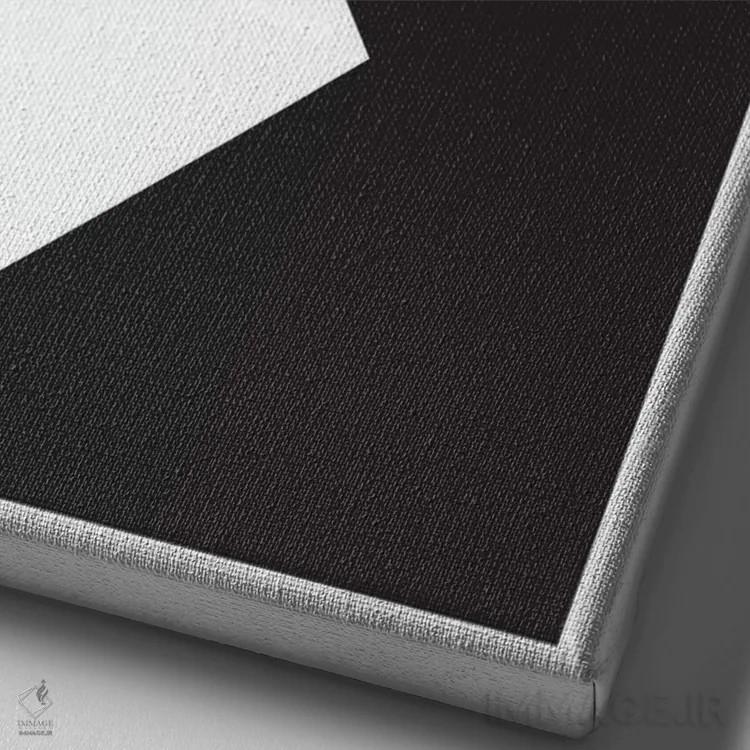 تابلو مینیمال گرین دی اثر نیک بارکلی - نمای نزدیک بافت بوم