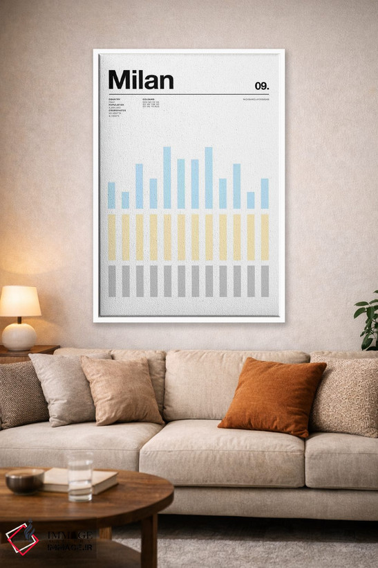 تابلو مینیمال میلان اثر نیک بارکلی - D1W