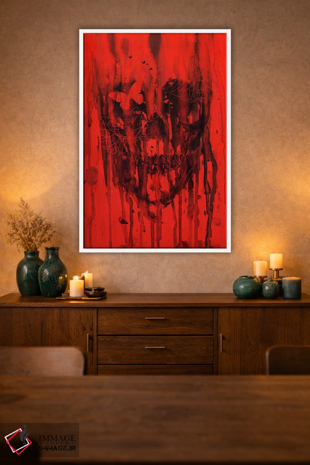 تابلو دکوراتیو تولد فراموشی قرمز I اثر نایس بلید - D3W