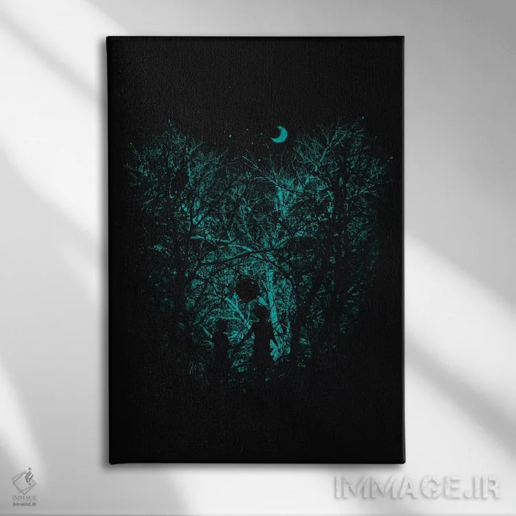 تابلو دکوراتیو در دل جنگل اثر نایس بلید - نمای روبهرو روی دیوار