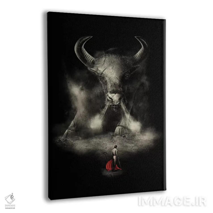 تابلو دکوراتیو مبارزه ماتادور اثر نایس بلید - نمای پرسپکتیو محصول