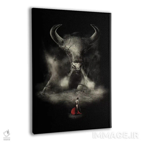 تابلو دکوراتیو مبارزه ماتادور اثر نایس بلید - نمای پرسپکتیو محصول