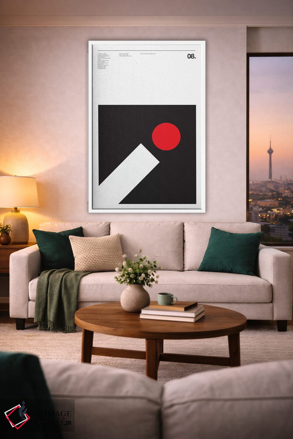 تابلو مینیمال گرین دی اثر نیک بارکلی - D1W