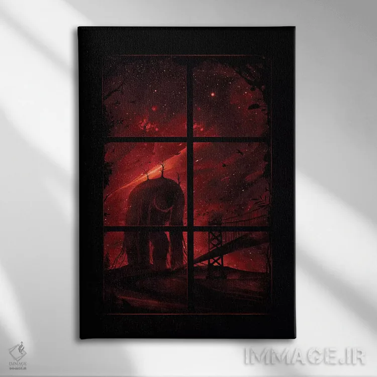 تابلو دکوراتیو آن سوی دیگر اثر نایس بلید - نمای روبهرو روی دیوار