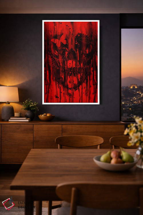 تابلو دکوراتیو تولد فراموشی قرمز II اثر نایس بلید - D3W