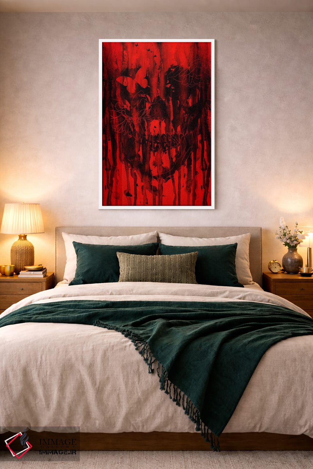 تابلو دکوراتیو تولد فراموشی قرمز II اثر نایس بلید - D2W