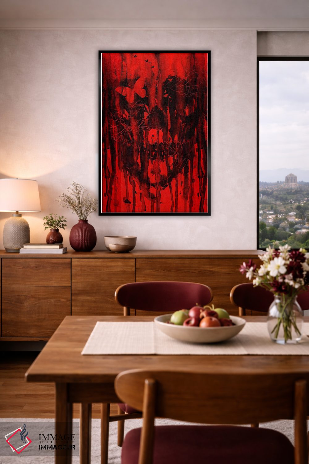 تابلو دکوراتیو تولد فراموشی قرمز II اثر نایس بلید - D5B