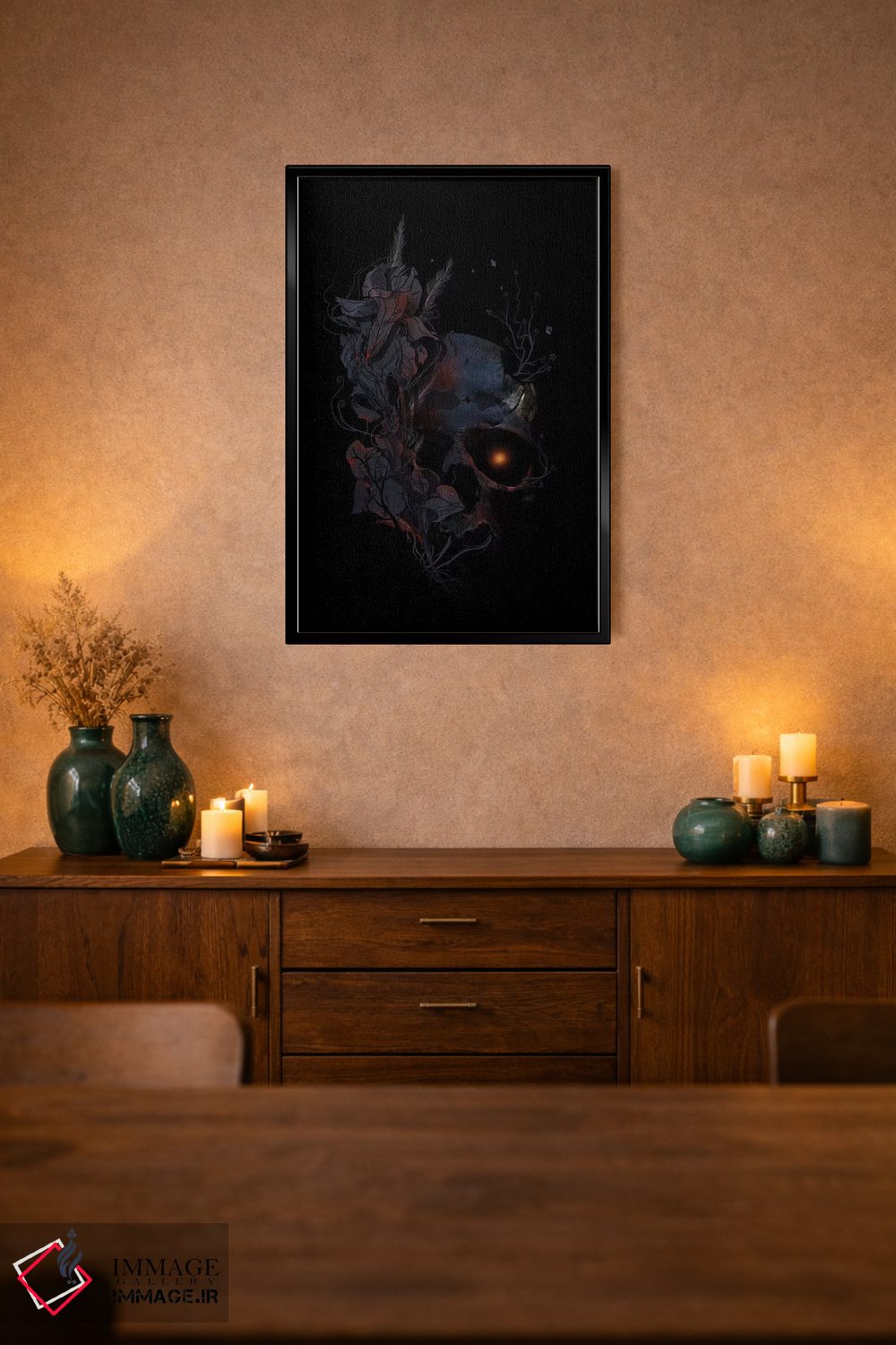 تابلو دکوراتیو گل های مرگ اثر نایس بلید - D2B