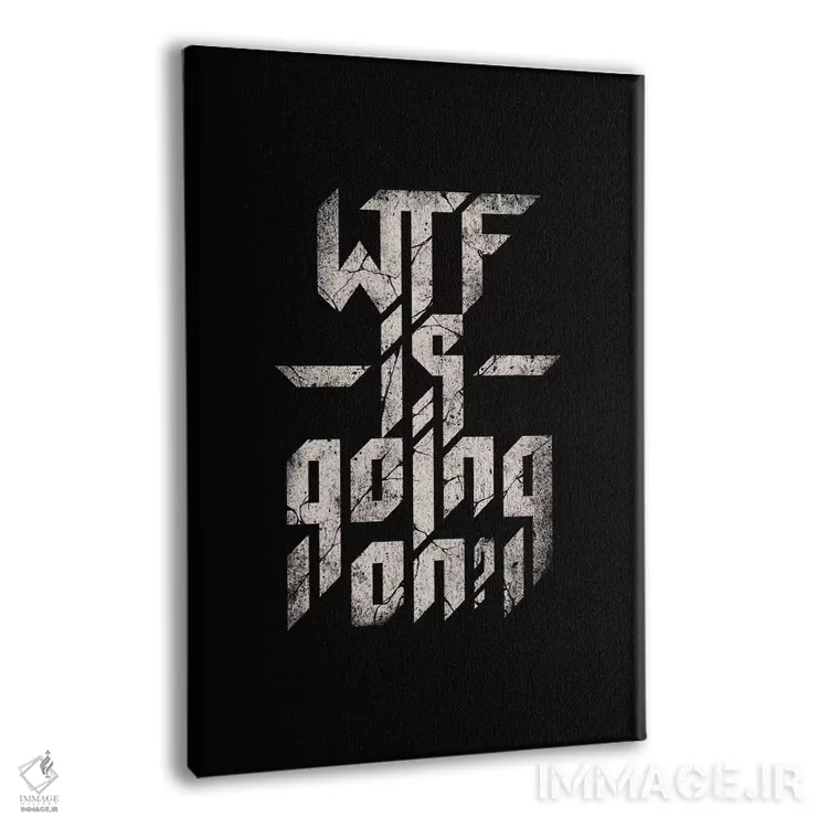 تابلو دکوراتیو چه خبر است اثر نایس بلید - نمای پرسپکتیو محصول