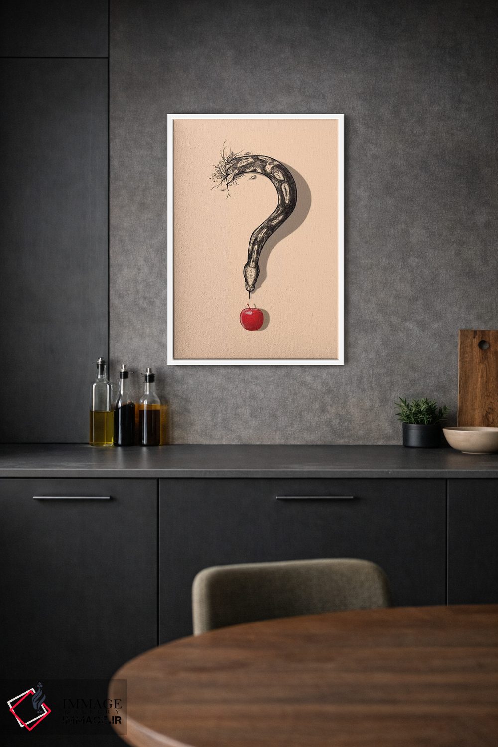 تابلو دکوراتیو وسوسه کنجکاوانه اثر نایس بلید - D1W