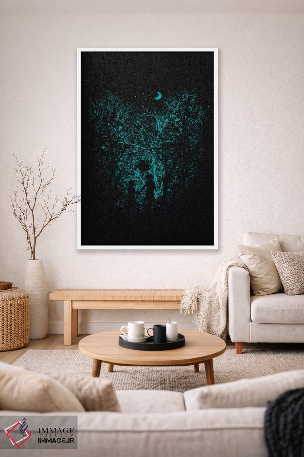 تابلو دکوراتیو در دل جنگل اثر نایس بلید - D1W