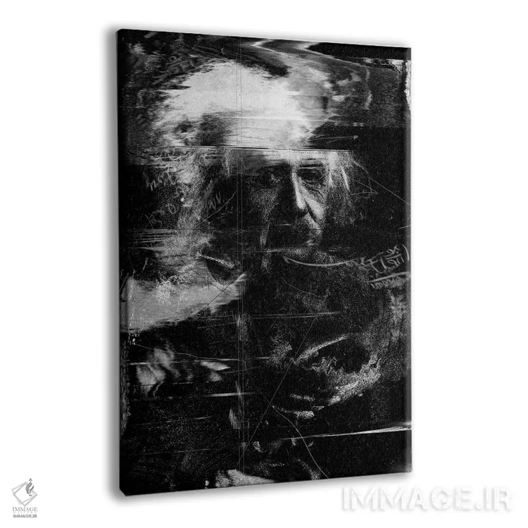 تابلو دکوراتیو اینشتین اثر نایس بلید - نمای پرسپکتیو محصول