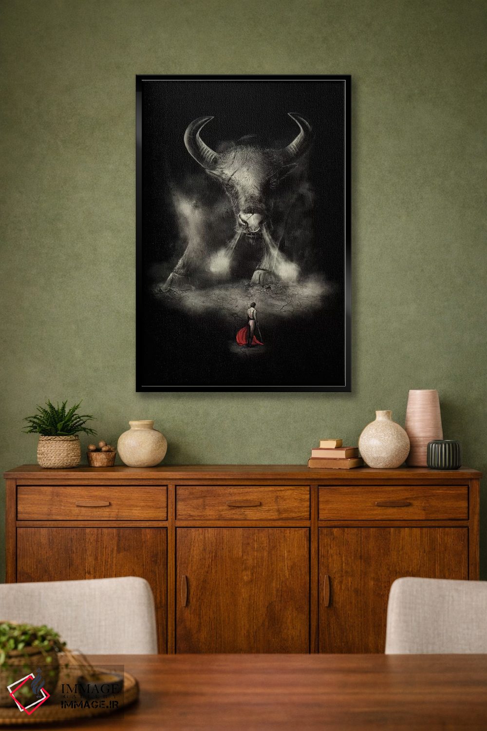 تابلو دکوراتیو مبارزه ماتادور اثر نایس بلید - D2B