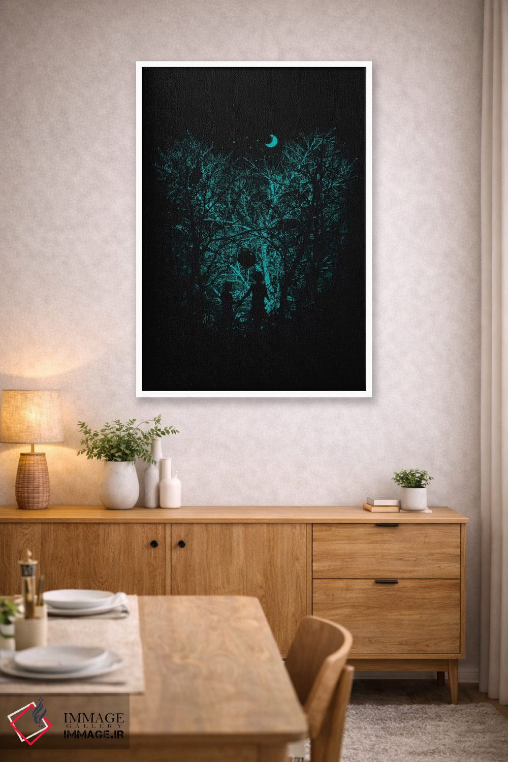 تابلو دکوراتیو در دل جنگل اثر نایس بلید - D2W