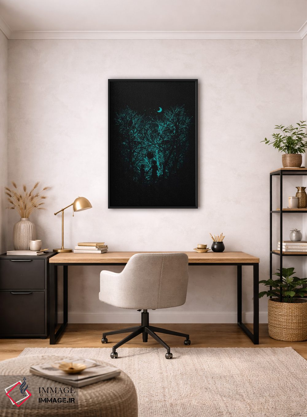 تابلو دکوراتیو در دل جنگل اثر نایس بلید - D3B