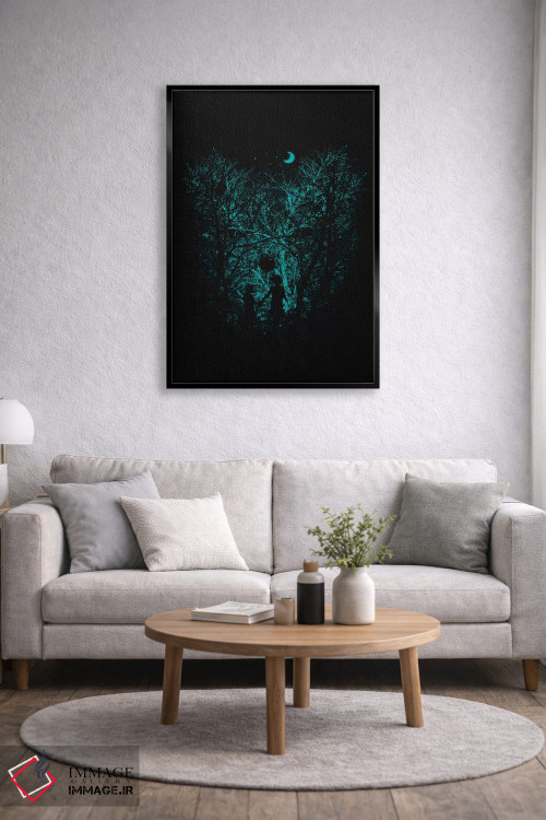 تابلو دکوراتیو در دل جنگل اثر نایس بلید - D4B