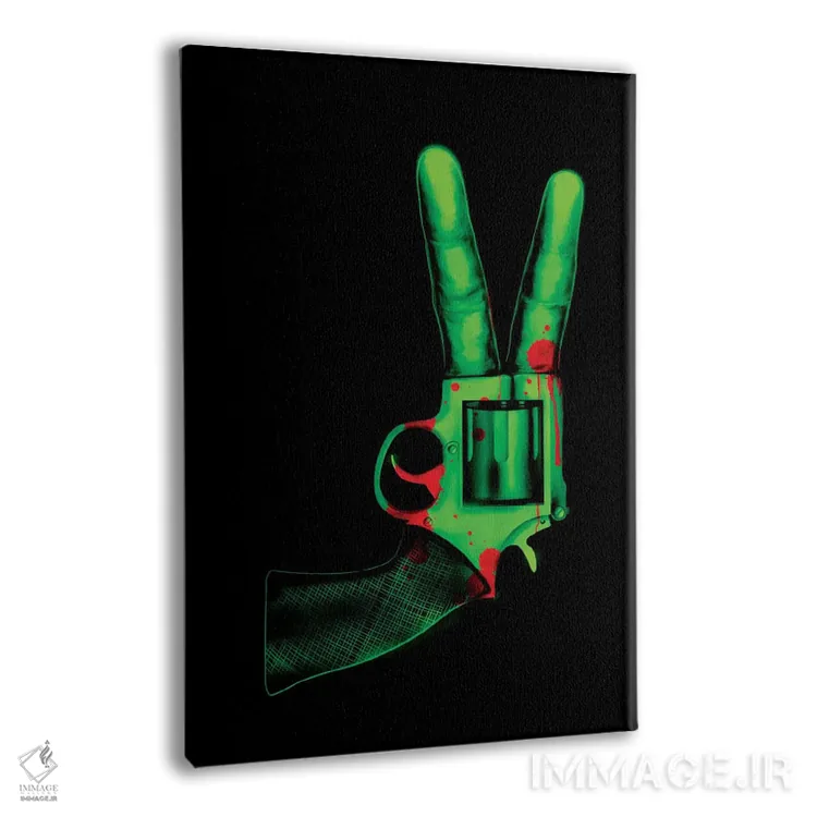 تابلو دکوراتیو انفجار صلح اثر نایس بلید - نمای پرسپکتیو محصول