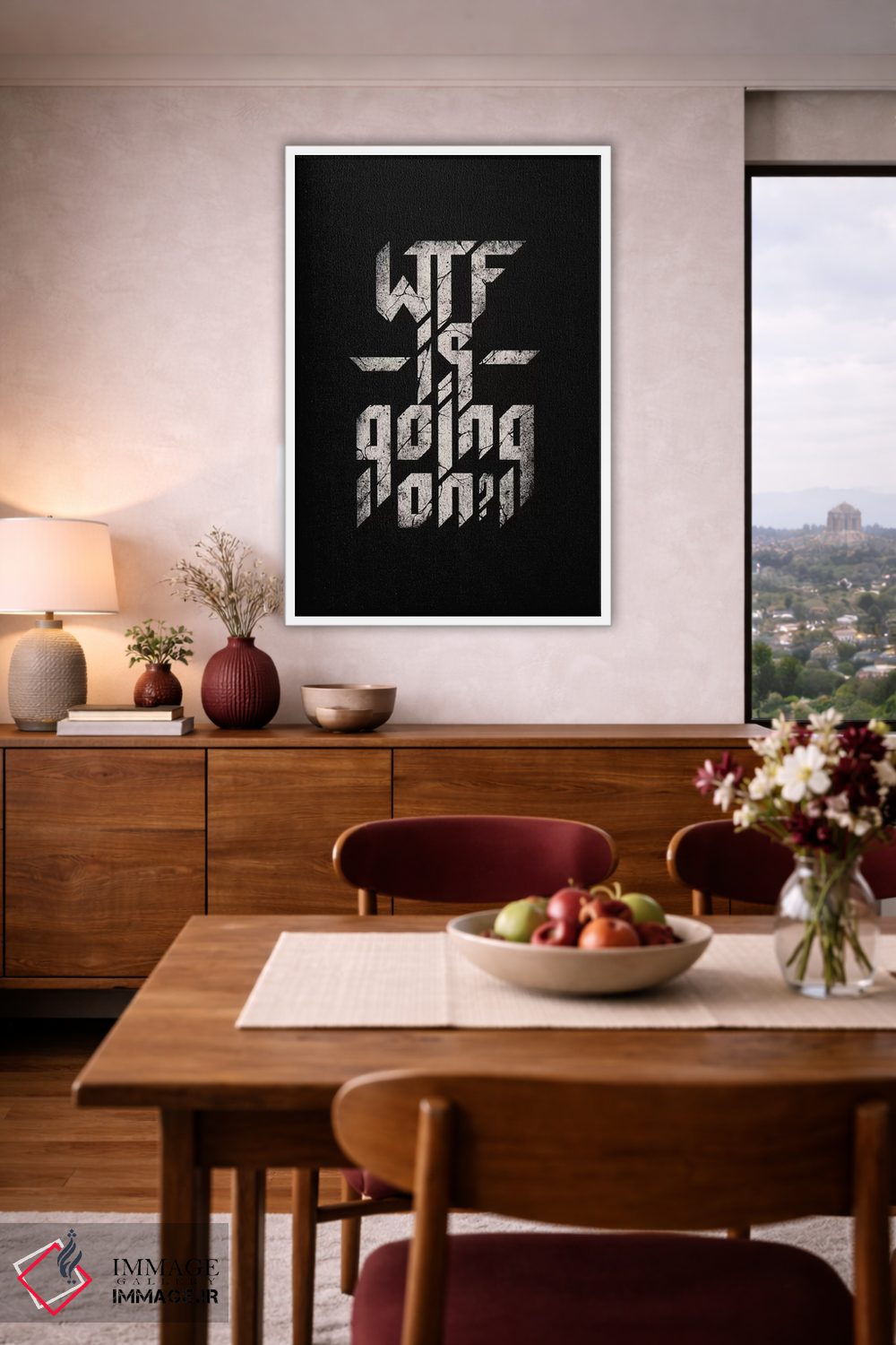 تابلو دکوراتیو چه خبر است اثر نایس بلید - D4W