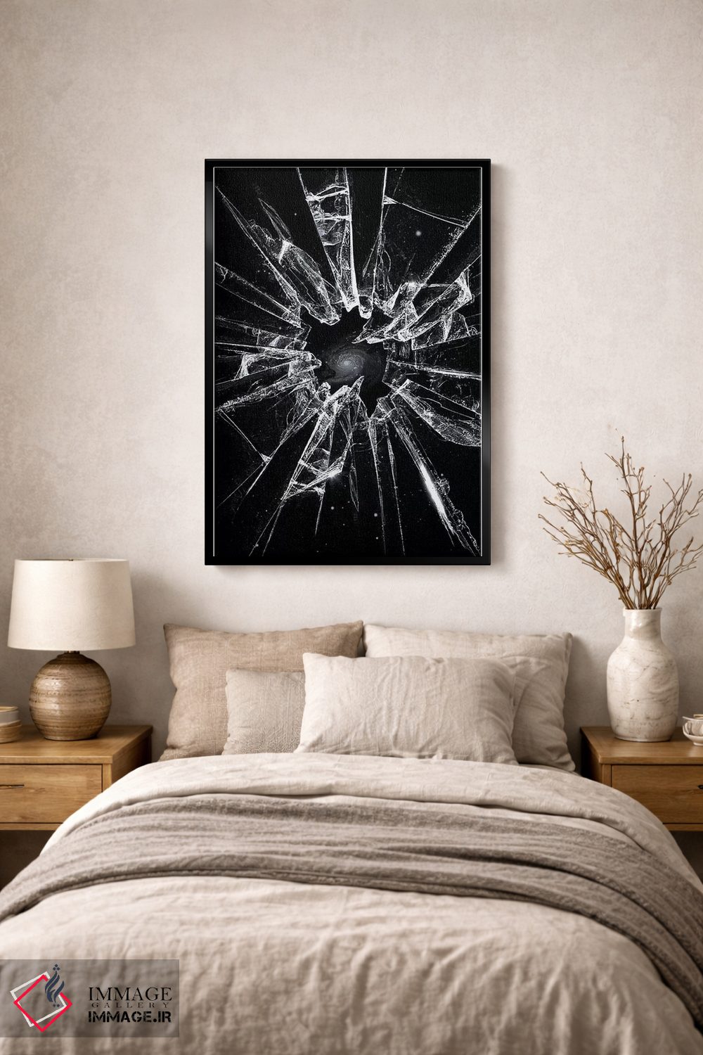 تابلو دکوراتیو شکسته اثر نایس بلید - D1B