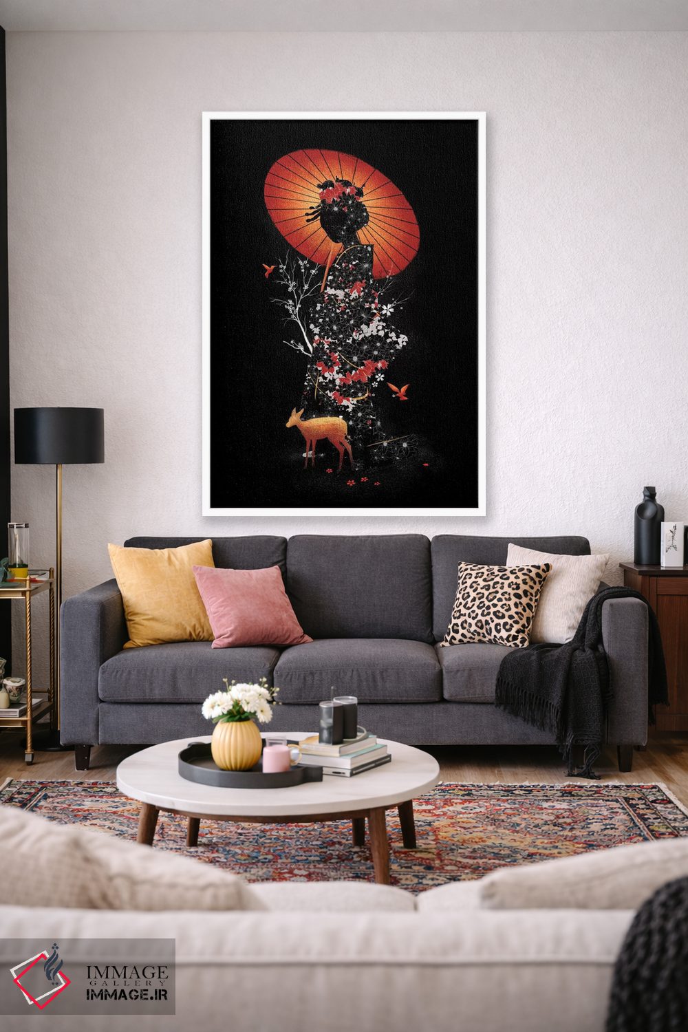 تابلو دکوراتیو طبیعت گیشا اثر نایس بلید - D1W