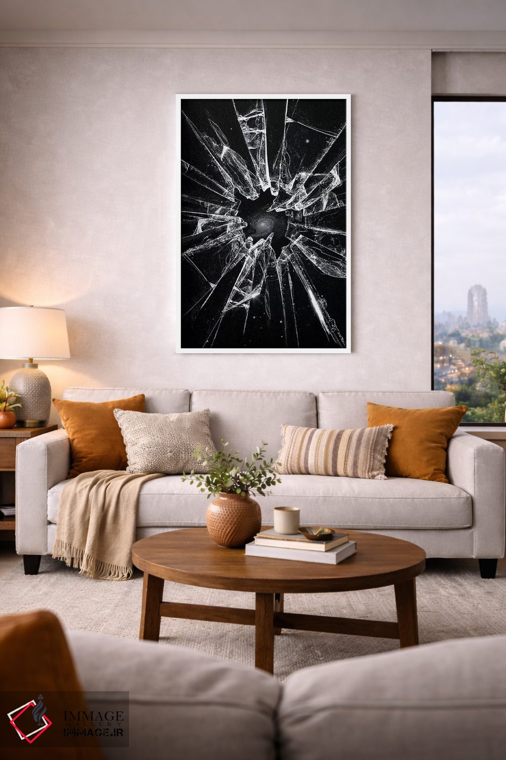 تابلو دکوراتیو شکسته اثر نایس بلید - D4W