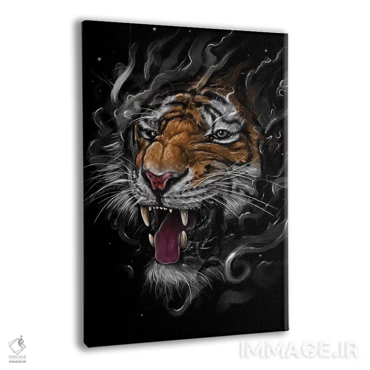 تابلو دکوراتیو ببر اثر نایس بلید - نمای پرسپکتیو محصول