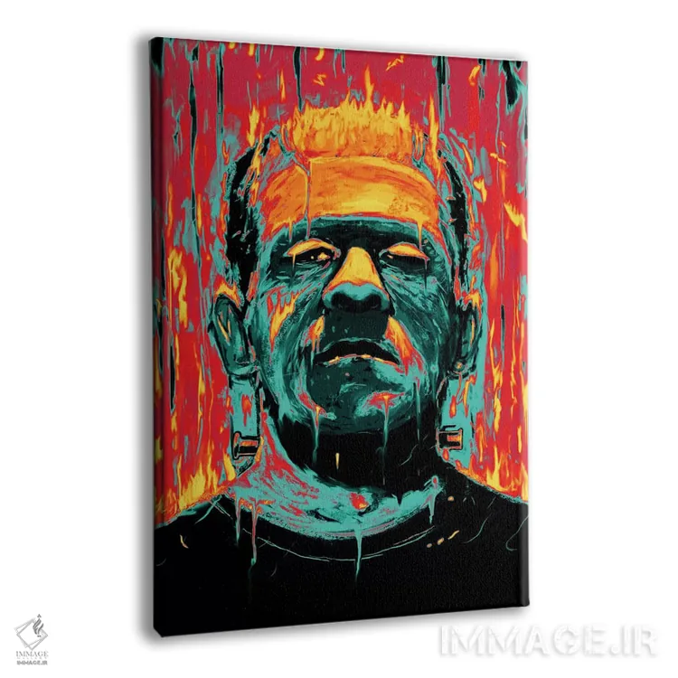 تابلو دکوراتیو فرانکنشتاین اثر نایس بلید - نمای پرسپکتیو محصول