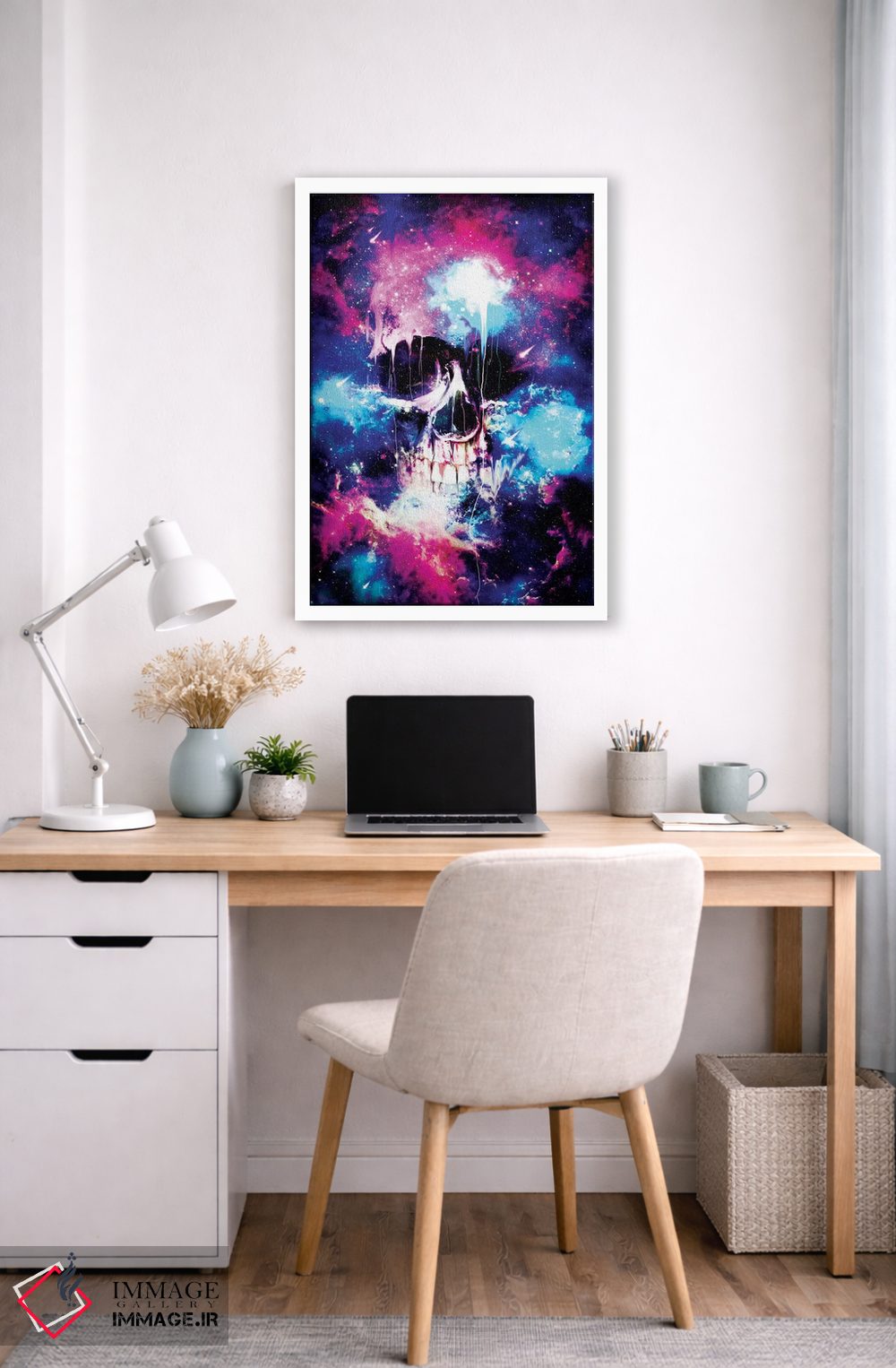 تابلو دکوراتیو جمجمه فضایی اثر نایس بلید - D5W