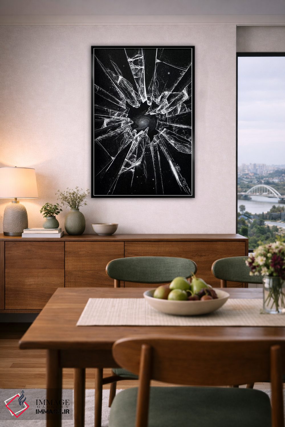 تابلو دکوراتیو شکسته اثر نایس بلید - D6B