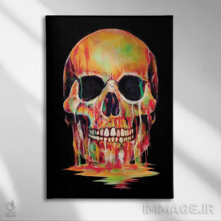 تابلو دکوراتیو رنگ پریدگی اثر نایس بلید - نمای روبهرو روی دیوار