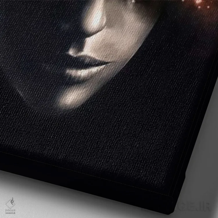 تابلو دکوراتیو همه چیزی که می بینم I اثر نایس بلید - نمای نزدیک بافت بوم