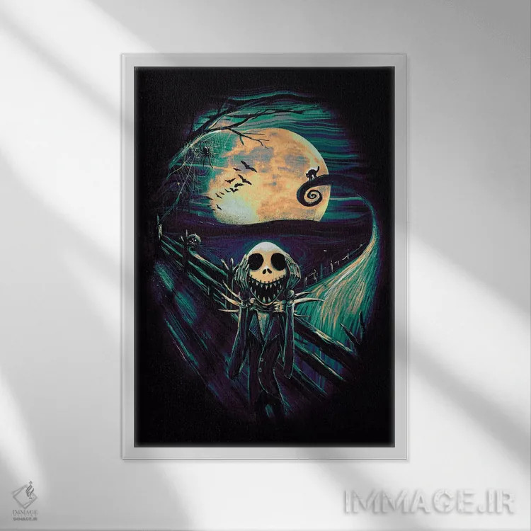 تابلو دکوراتیو فریاد پیش از کریسمس II اثر نایس بلید - نمای قابدار سفید